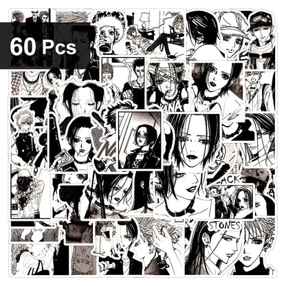30/60/180p Anime NANA Stickers Cool Graffiti Decals DIY Decoration For Phone Laptop Stationery PVC Waterproof Sticker Toys Gift Beauty World Shop