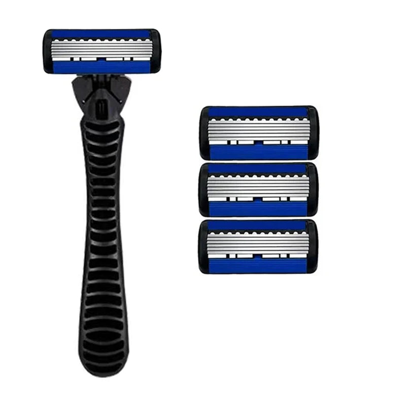 Razor Classic 6 Layer Safety Razor for Mens Shaving&Womens Hair Removal Shaving Blades Manual Shaver Beauty World Shop