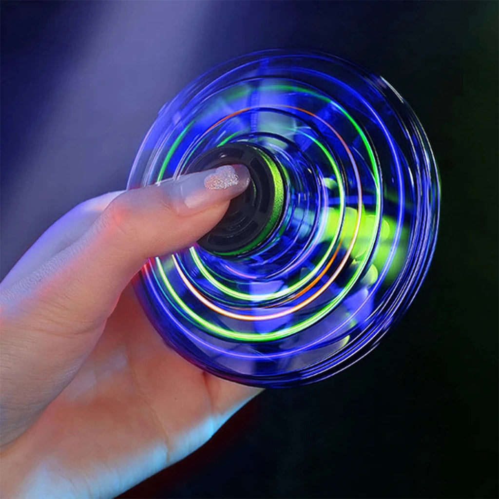 NEW LED Flying UFO Spinner Fingertip, Upgrade Flight Helicopter Gyro Flyorb Hover Ball, Mini Drone Aircraft Toy, Christmas Gift Beauty World Shop