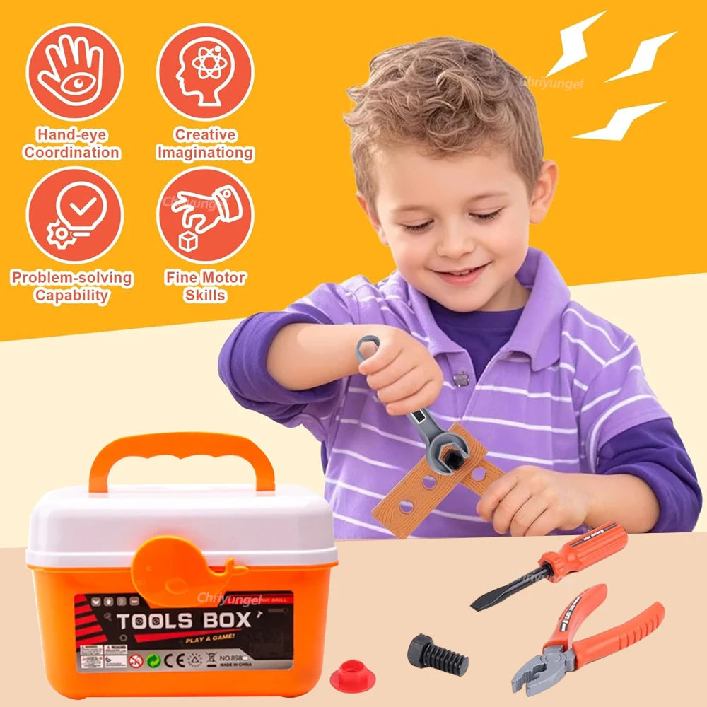 Kids Pretend Tools Kit 38/41/42 PCS Role Play Repair Construction Tool Kit Educational Learning Toys for ToddlersBoys Girls Gift Beauty Fashion