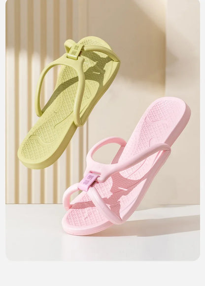 Foldable Travel Slippers Unisex EVA Flip Flops Hotel Non Slip Bathroom Indoor Outdoor Portable Lightweight Comfortable Beauty World Shop