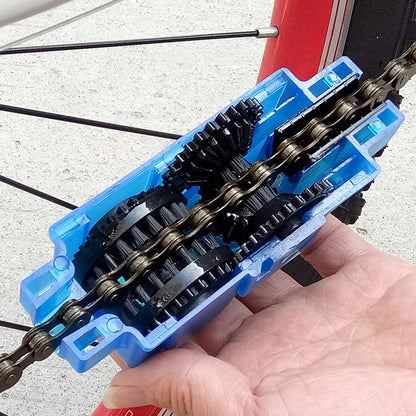Portable Bicycle Chain Cleaner Bike Brushes Scrubber Wash Tool Mountain Cycling Cleaning Kit Outdoor Accessory Beauty World Shop