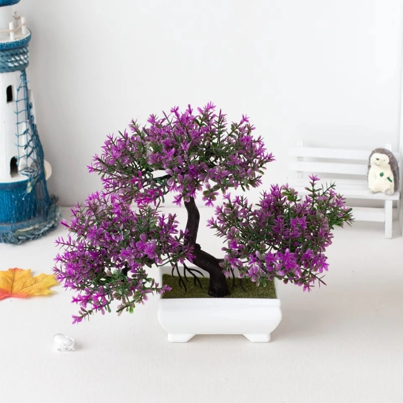New artificial tree bonsai simulation plant bonsai garden dining table home bedroom decoration outdoor fake plant decoration Beauty World Shop