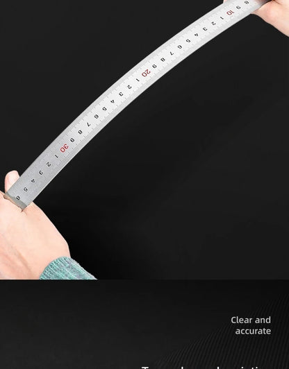 Deli Stainless Steel Ruler for Students And Woodworkers Straight Edge Measuring Tool for Drawing And Drafting 15/20/30/50cm Beauty World Shop