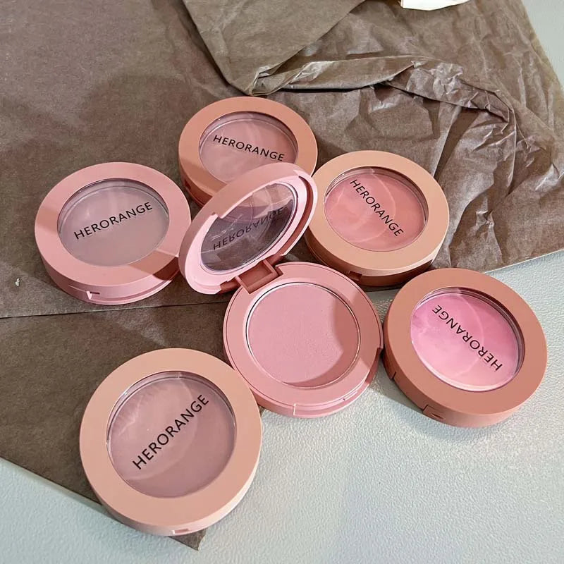 HERORANGE Creamy Blush Soft Matte Natural Color Long Lasting Daily Cheek Makeup For Women Beauty World Shop