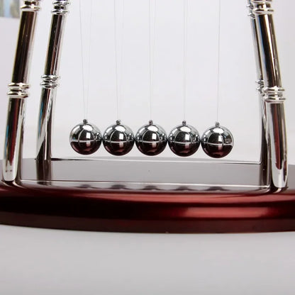 Newton Cradle Balance Steel Balls Perpetual Motion Collision Ball School Teaching Physics Science Pendulum Toy Home Decoration Beauty World Shop