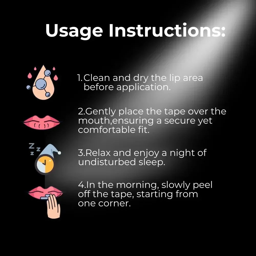 30/60/90Pcs Anti Snoring Sleep Mouth Tape Best Breathing Nasal Strips Medical Grade Improved Sleeping Snoring Relief Beauty Trend Shop