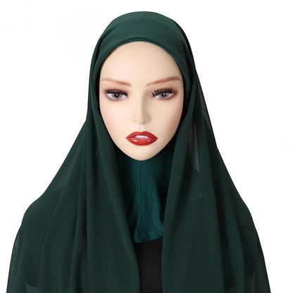 Full Cover Inner Muslim Chiffon Hijab Instant Scarf Islamic Cap Head Wear Caps Underscarf Bone Bonnet Headcover Beauty World Shop