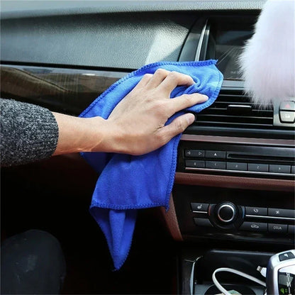 10Pcs Microfiber Towels Car Wash Drying Cloth Towel Household Cleaning Cloths Auto Detailing Polishing Cloth Home Clean Tools Beauty World Shop