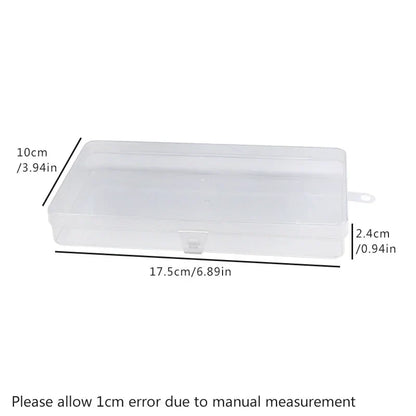 5 pcs Transparent Lockable Box Small Object Storage Box Fishing Gear Accessories Box Plastic Material Beauty Trend Shop