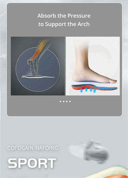 Orthopedic Sports Elasticity Insoles For Shoes Sole Unisex Technology Shock Absorption Breathable Running Insoles Beauty Fashion