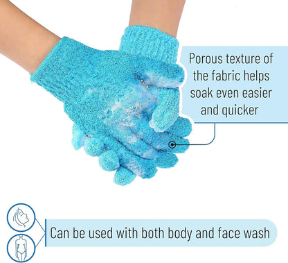 8/12Pcs Bath Glove Exfoliating Wash Skin Spa Massage Shower Scrub Scrubber,Deep Cleansing Bath Scrubber for Smooth Skin-Spa&Mas Beauty World Shop
