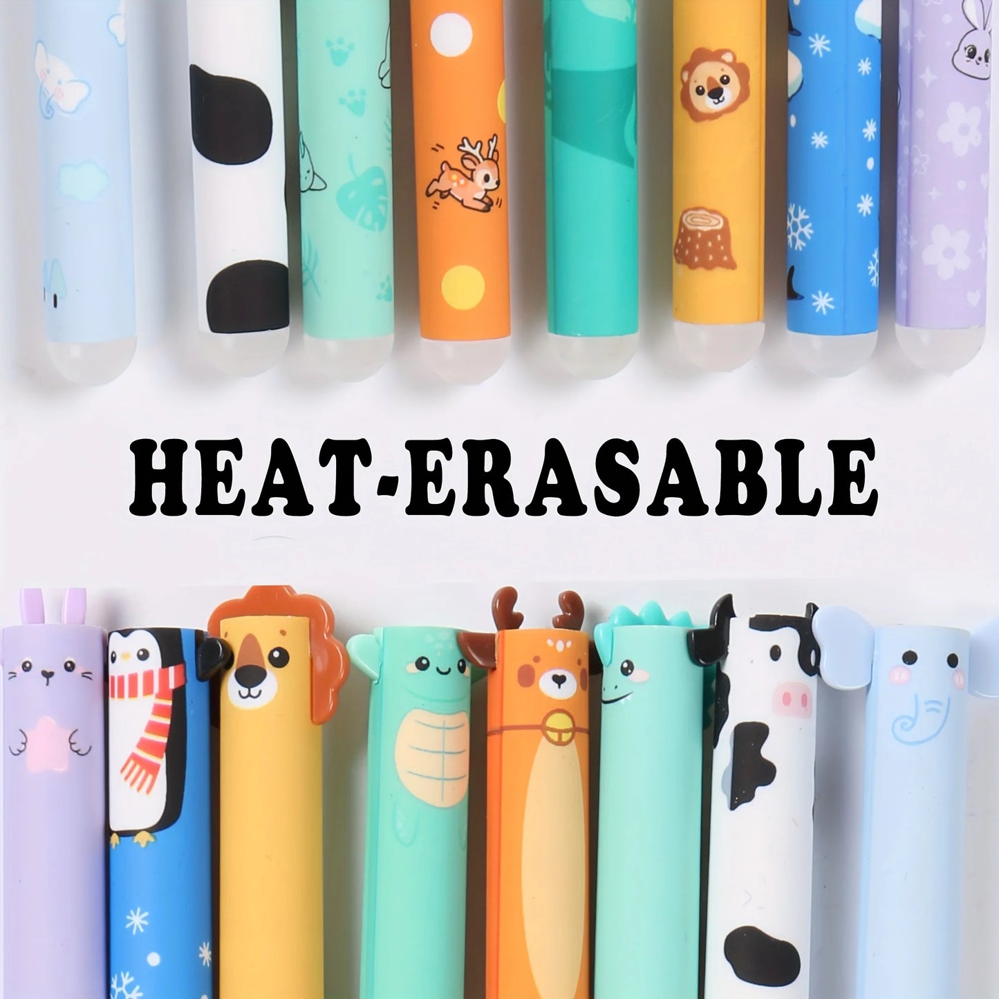 8/16pcs Animal-Shaped Erasable Pens for Journaling, Writing, Office Supplies, Gift Ideas, Office Stationery, Cute Writing Tools Beauty World Shop