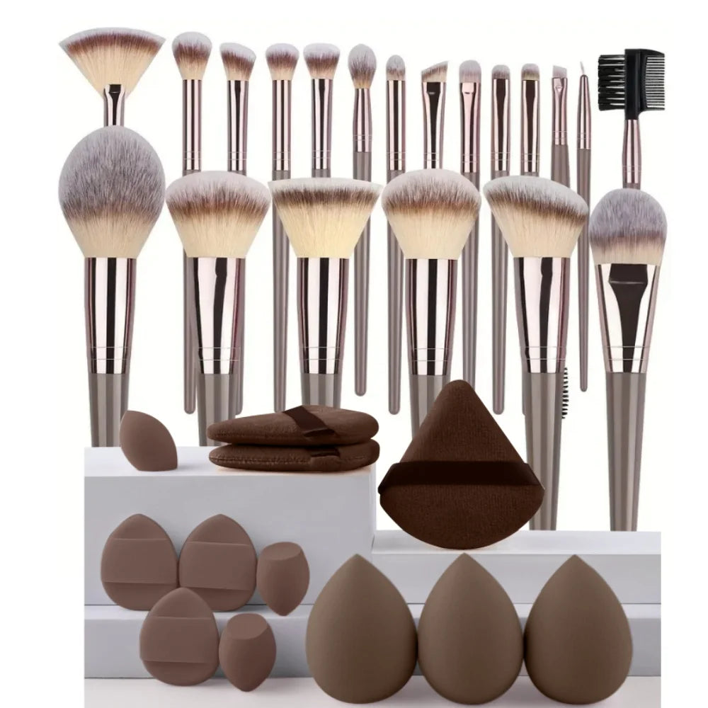 Professional 3-20PCS Makeup Brushes Set Soft Fluffy Foundation Eyeshadow Concealer Blending Blush Brush Kabuki Women Beauty Tool Beauty World Shop