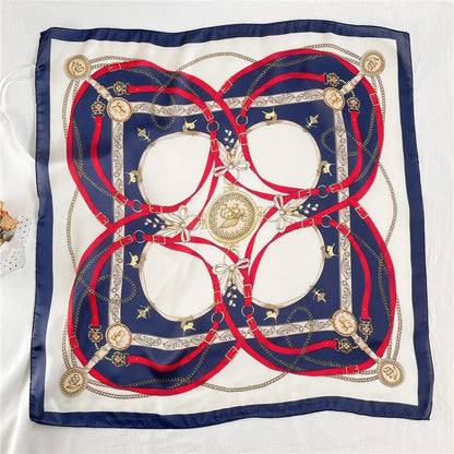 70cm Silk Feeling Square Scarf Women Satin Bandana Print Scarves Head Band Fashion Lady Hair Shawl Wrap Female Neckerchief Hijab Beauty World Shop