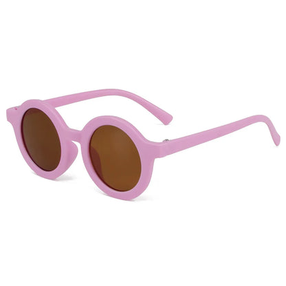 Children's sunglasses, inset style  round frame, 1-7 year old baby sunglasses, sun shading, sun protection Beauty World Shop
