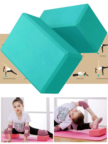 1pc High Density Yoga Foam Blocks Non-slip Solid Color Yoga Balance Fitness Dance Supplies For Yoga Pilates And Meditation Beauty World Shop