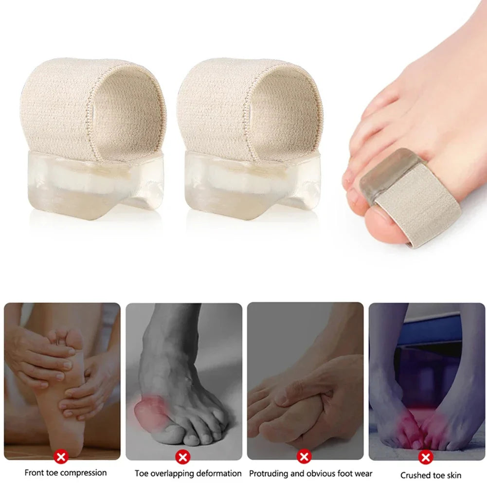 1Pair Hallux Valgus Appliance Daily Wear Silicone Foot Hallux Valgus Braces Elastic Toe Straightener Corrector for Foot Supplies Beauty Trend Shop