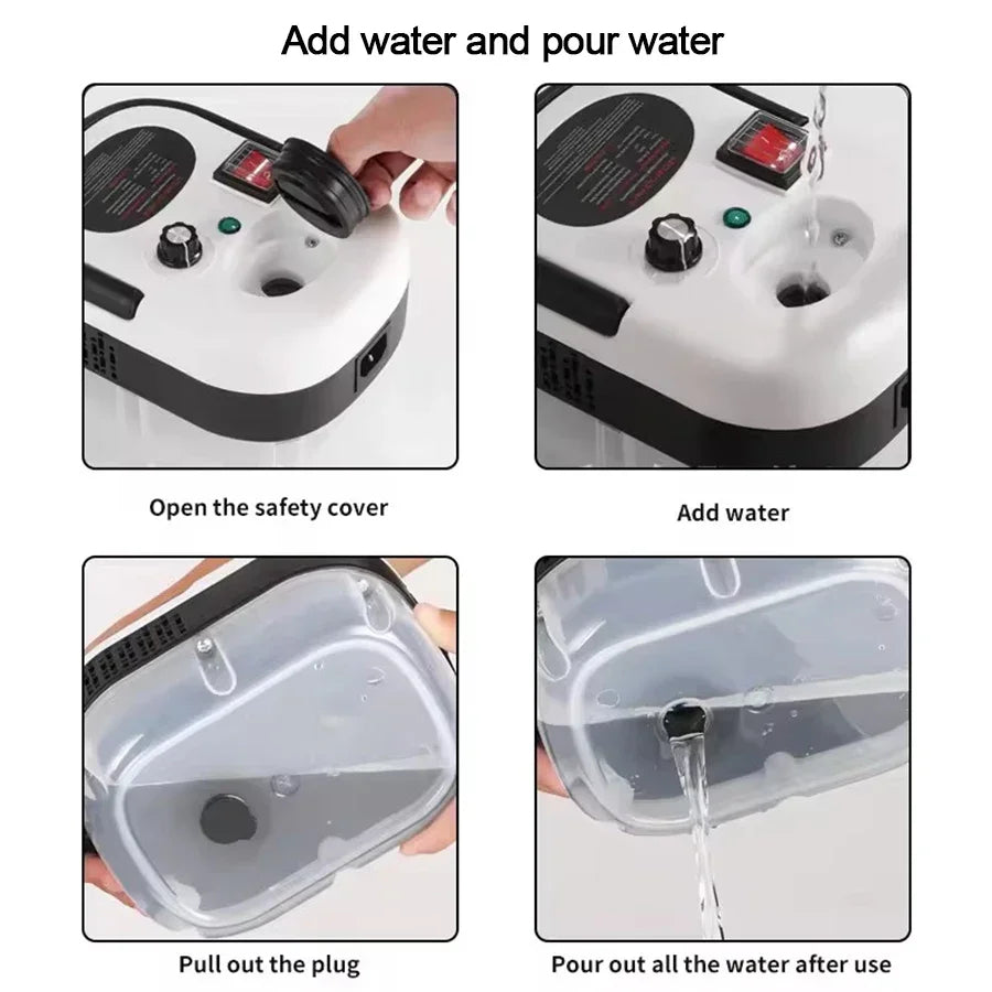 Portable Handheld Steam Cleaner High Temperature Pressurized Steam Cleaning Machine With Brush Heads For Kitchen Car Beauty World Shop