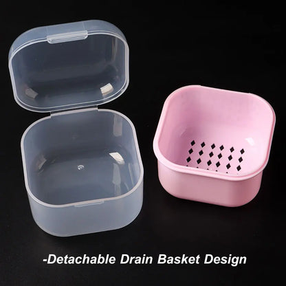 Portable Alcohol Disinfection Filter Cleaning Box Nail Art Drill Bits Grinding Head Disinfection Box Manicure Sterilization Tool Beauty World Shop