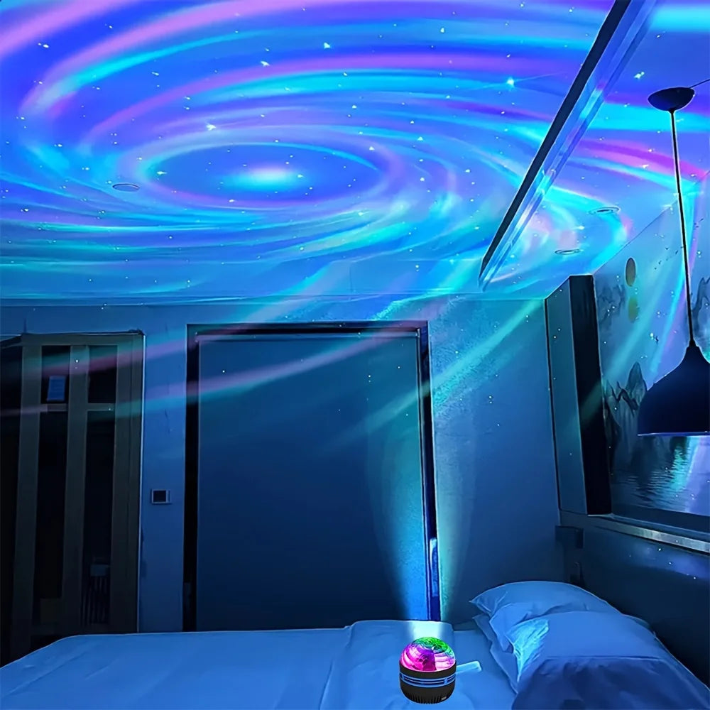LED NightLights Galaxy Projector Remote Control 5V USB Rechargeable Starry Sky Lamp DMX Sound Active 7 Modes for Kids Room Decor Beauty World Shop