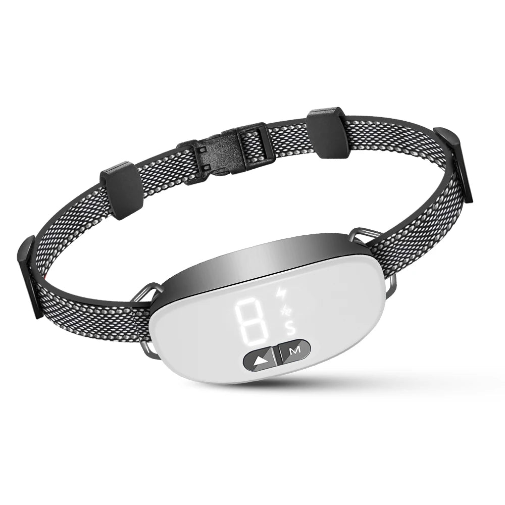 new smart Dog Bark Collar,Rechargeable Smart Barking Collar, Anti Bark Training Collar Adjustable Sensitivity Beauty World Shop
