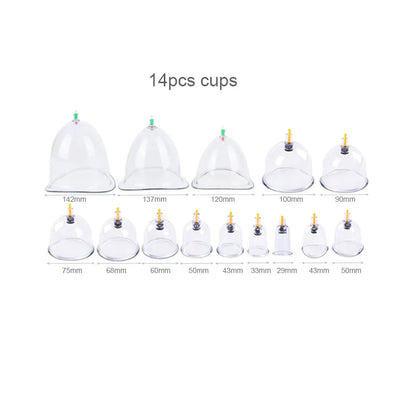 Big Size Vacuum Cupping Breast & Buttocks Enlargement Massager Suction Pump Machine Butt Lifting Device Back Massage Cans Beauty World Shop