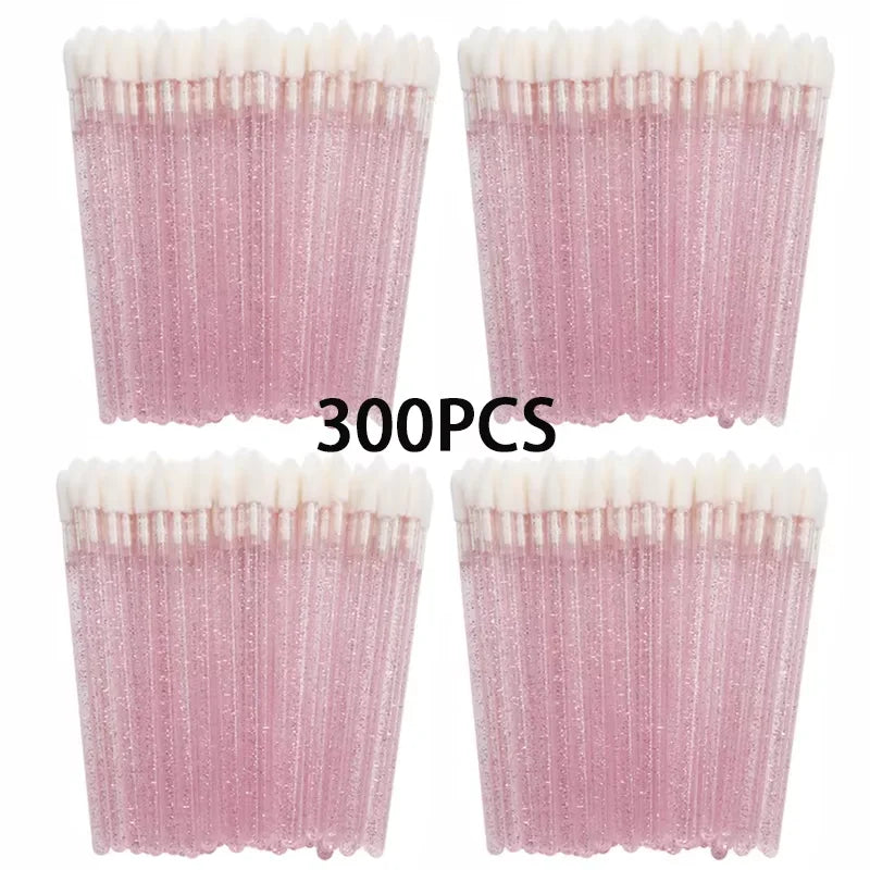 100/200pcs Lip Wands Applicators Eyelashes Brushes Lipstick Brush Mascara Applicator Gloss Wands Eyelash Extension Makeup Tool Beauty World Shop