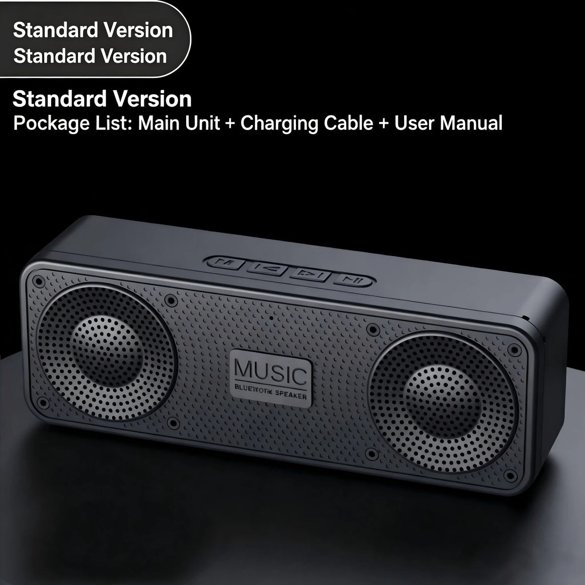 S18 Bluetooth Speaker W/ Subwoofer, FM Radio, 20H Battery, Waterproof, Stereo for Phone/PC Outdoor Beauty World Shop
