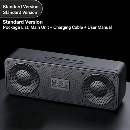 S18 Bluetooth Speaker W/ Subwoofer, FM Radio, 20H Battery, Waterproof, Stereo for Phone/PC Outdoor Beauty World Shop