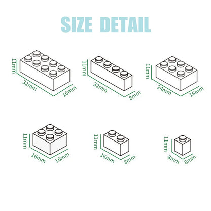 MOC 10PCS 3062 Round 1x1 Building Blocks High-Tech 30068 House Castle Bricks Educational Particle Toys Children Birthday Gifts Beauty World Shop