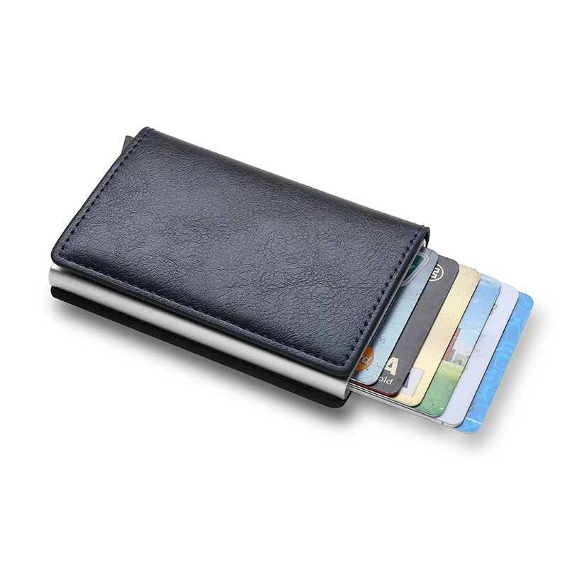 Anti Thief Rfid Credit Card Holder Smart Minimalist Wallet Pocket Men Women Slim Cardholder Bank Cash Creditcard Case Bag Purse Beauty World Shop