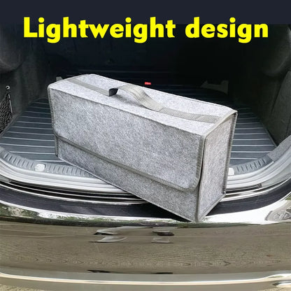 Large Anti Slip Compartment Boot Storage Organizer Tool Car Storage Bag Car Trunk Organizer Soft Felt Storage Box Accessories Beauty World Shop