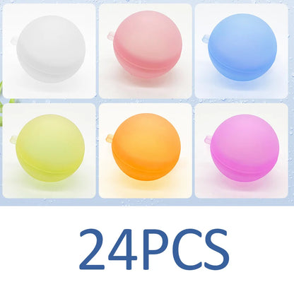 New Reusable Water Balloons Refillable Water Balloon Quick Fill Self Sealing Water Bomb Splash Balls for Kids Swimming Pool Beauty World Shop