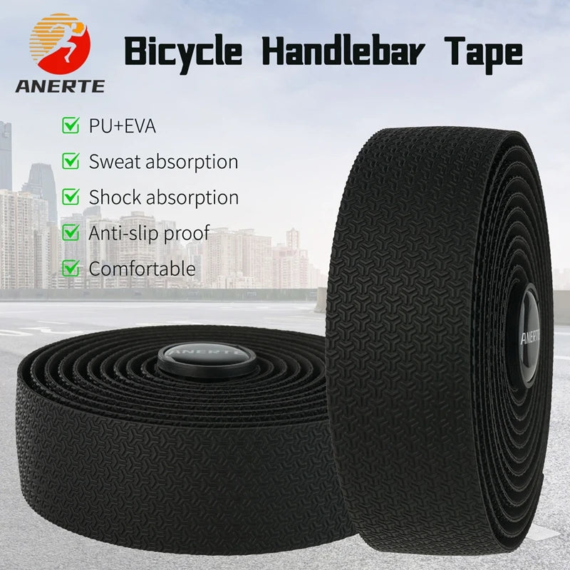 Anerte Road Bike Handlebar Tape，Extra Thick Soft & Non-Slip Comfortable Bike Grip Tape For Handlebars，2025 New Products Beauty World Shop