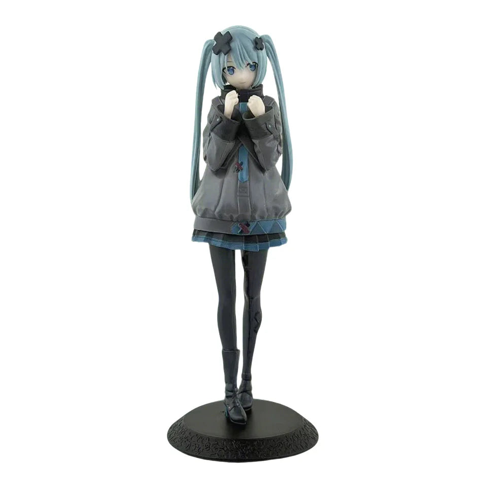 New 2026 Desktop Cute 8.07inch Hatsune Miku Kwaii Style Anime Figure Toys PVC Model Collector Doll Birthday Gift Beauty World Shop