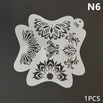 Stencils For Body Painting Face Art Stamps Temporary Tattoos Reusable Stencils Plastics Beauty World Shop