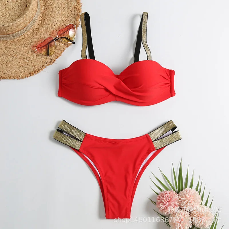 Summer Sexy Bikinis Push Up Swimsuits Women's Swimwear For Female Beach Swim Wear Bathing Suits Brazilian Bikini Set Pool Bather Beauty World Shop