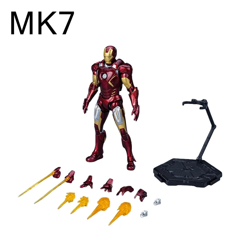 Fondjoy Iron Man Tony Stark MK1 MK2 MK3 MK4 MK5 MK6 MK7 Action Figure Toys Model Collect Garage Kit Children Birthday Gifts Beauty World Shop