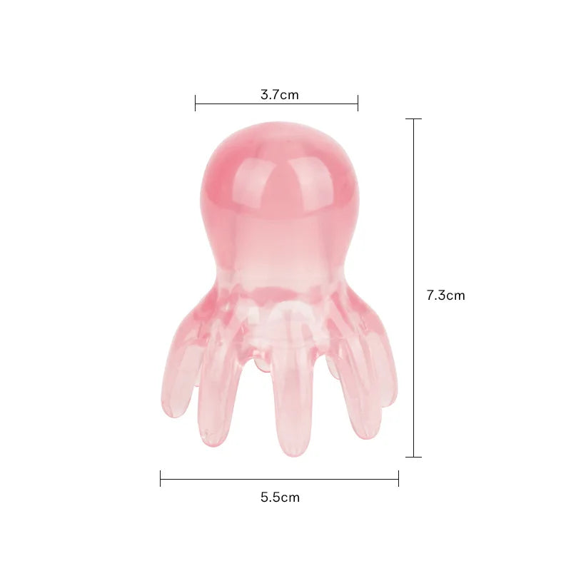 Octopus Head Massager Comb Head Meridian Manual Acupressure Tool Portable SPA Gua Sha Massage Comb Beauty World Shop