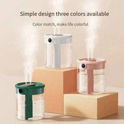 2L Humidifier Household Small Large Capacity Mute Bedroom Usb Office Desktop Portable Student Two Port Spray Water Supplement Beauty World Shop