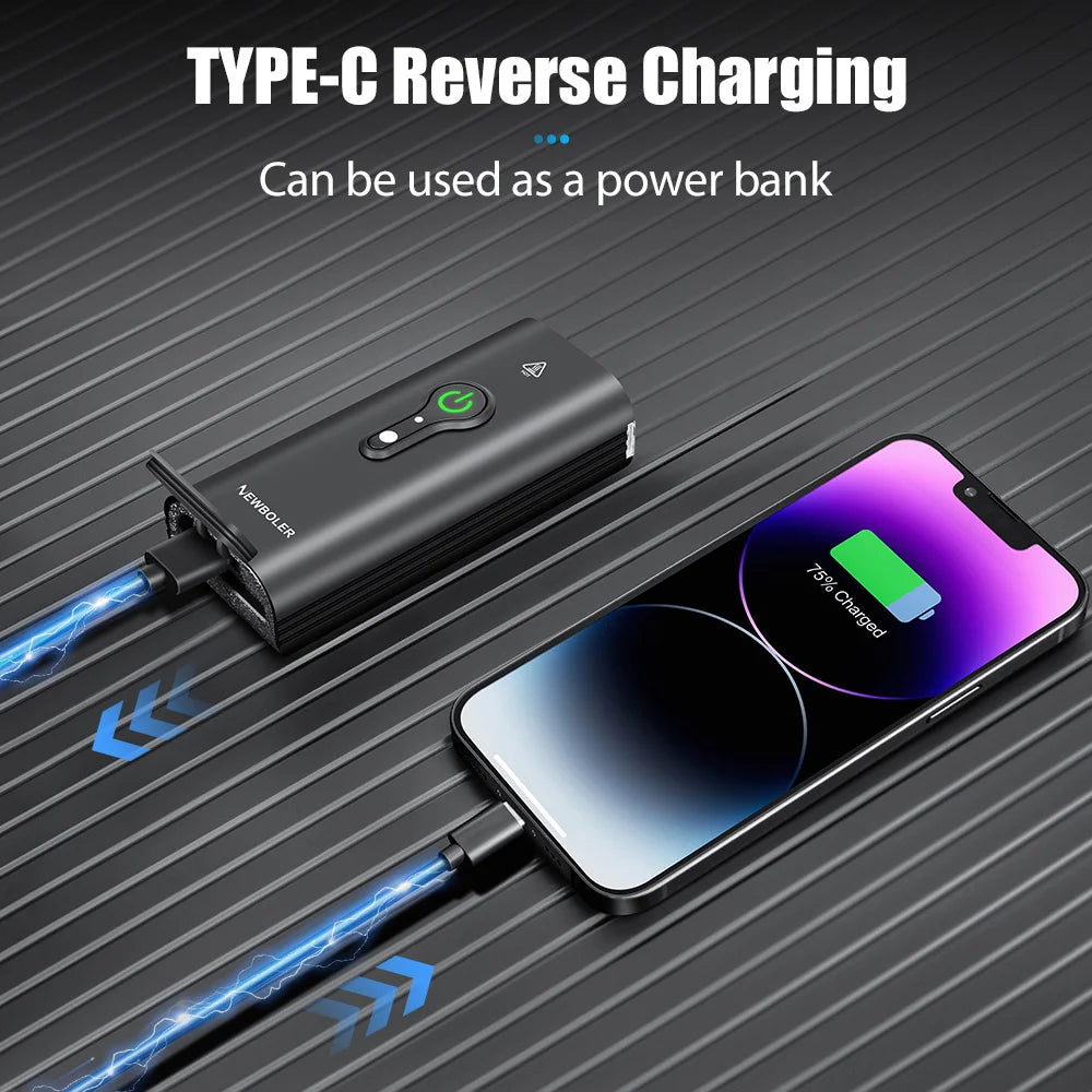 NEWBOLER 10000mAh Smart Bicycle Light Front 10000LM Bike Light Waterproof USB Charging MTB Road Cycling Lamp Bike Accessories Beauty World Shop