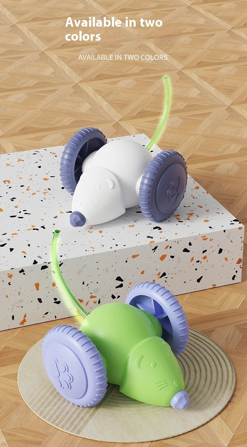 Electric Mouse Car Pet toys Interactive Cat Toy Rechargeable Automatic Teaser with Intelligent Obstacle Avoidance Pet Products Beauty World Shop