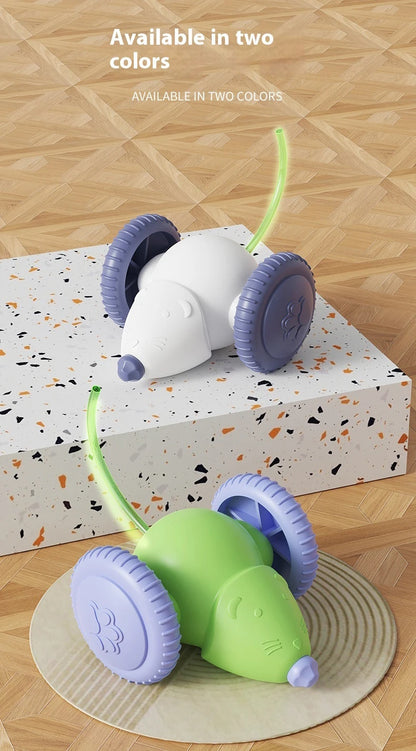 Electric Mouse Car Pet toys Interactive Cat Toy Rechargeable Automatic Teaser with Intelligent Obstacle Avoidance Pet Products Beauty World Shop
