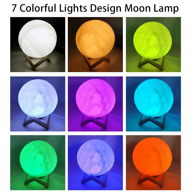 Book Light LED Moon Light Galaxy Light, Moon Night Light, Girl, Boy, Child Birthday Gift, Bedroom Decoration Indoor lighting Beauty World Shop