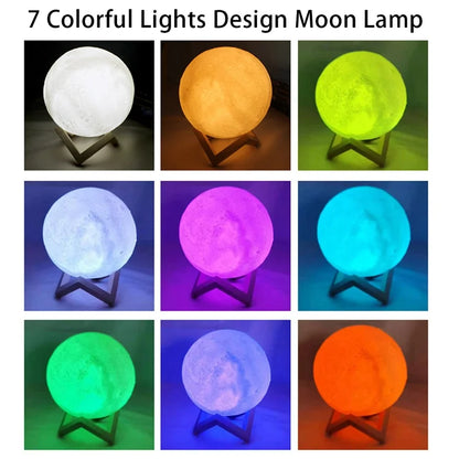 Book Light LED Moon Light Galaxy Light, Moon Night Light, Girl, Boy, Child Birthday Gift, Bedroom Decoration Indoor lighting Beauty World Shop