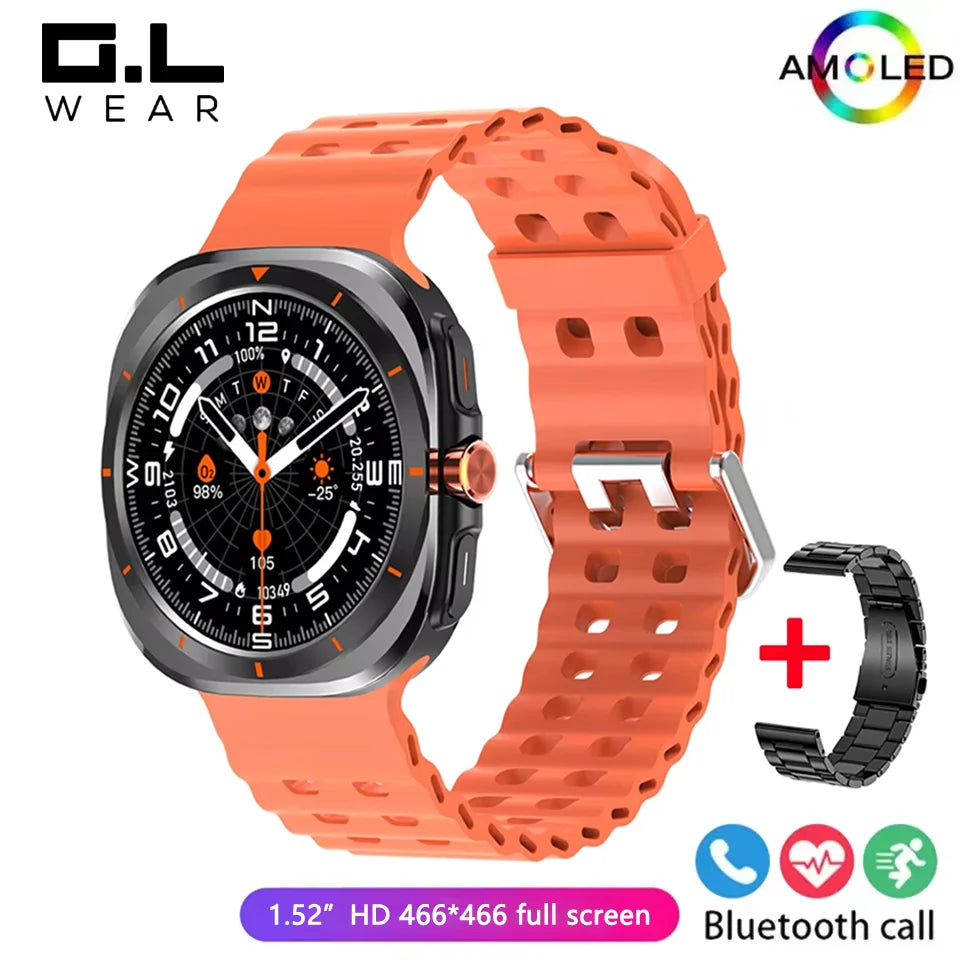 G.L Wear 2025 New Smartwatch for Men Heart Rate Monitoring Bluetooth Calling Fitness Tracking Pedometer Men's Smartwatch Beauty World Shop