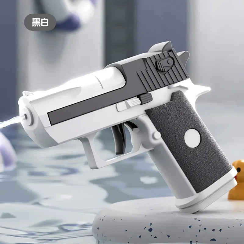 Hot Mini Desert Eagle Mechanical Continuous Firing Water Gun Small Pistol Summer Outdoor Beach Poor Toy Shoot Water Gun for Kids Beauty World Shop
