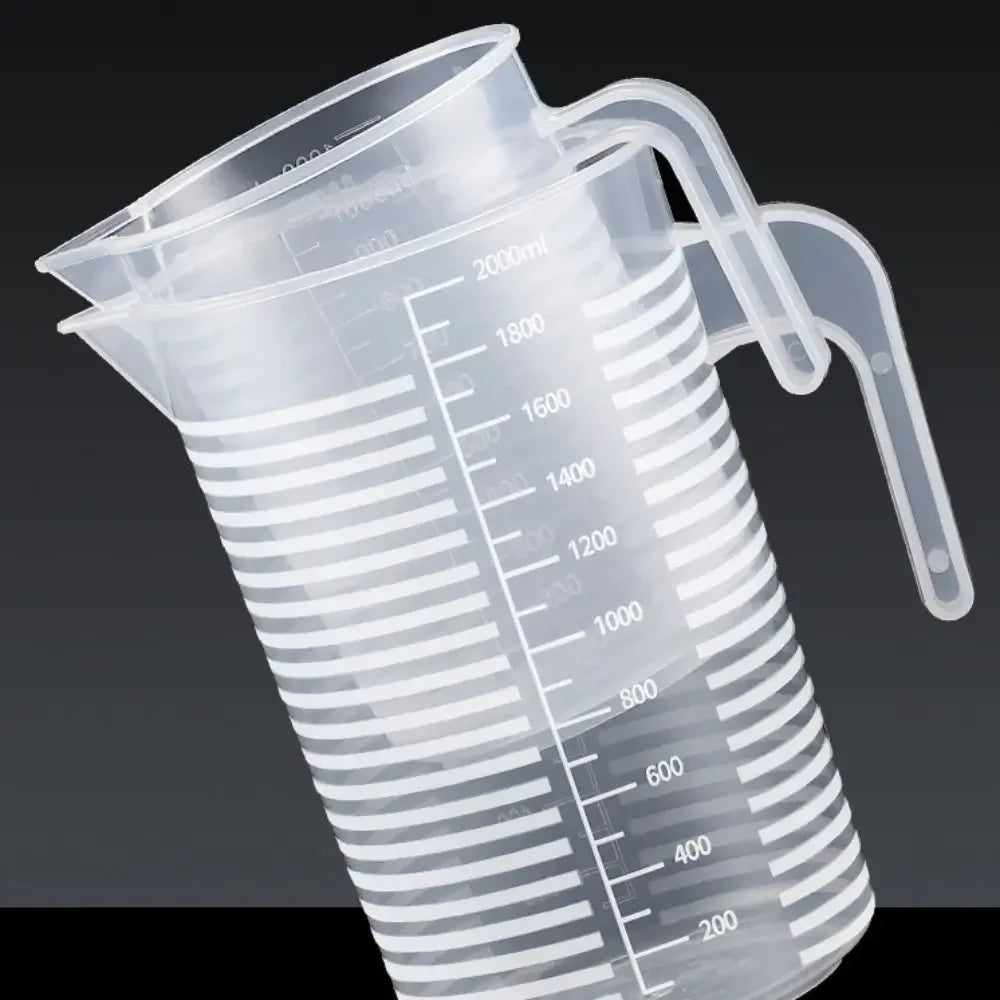 100-5000ml Thickened Plastic Measuring Cup with Scale Food Grade Measuring Cup Experimental Measuring Cup Beaker Plastic Cup Beauty World Shop