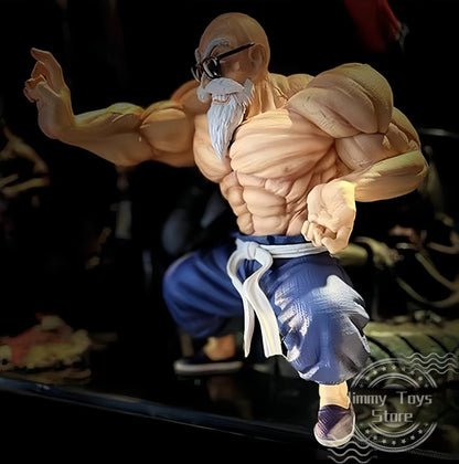 10cm Anime Dragon Ball figure GK Muscle Master Roshi Goku Kame Sennin Figurine PVC Action Figure Model Children Dolls Gift Toys Beauty World Shop